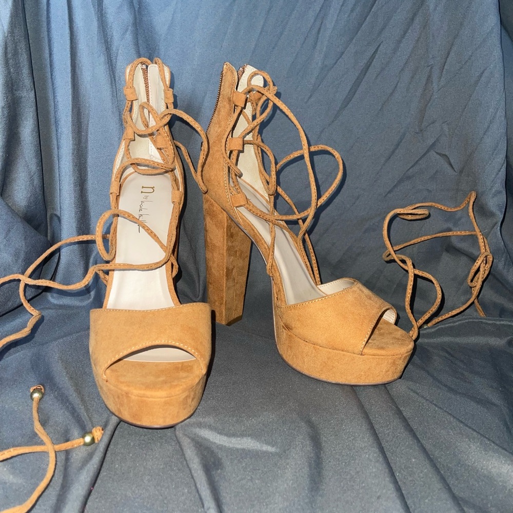 Chunky platform heels